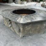 fireplace customer backyard