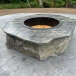 fireplace customer backyard