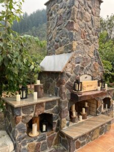 outdoor kitchen pizza oven northwest tillamook county