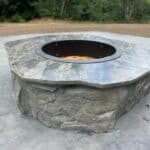 fireplace customer backyard