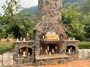outdoor kitchen pizza oven northwest tillamook county
