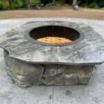 fireplace customer backyard