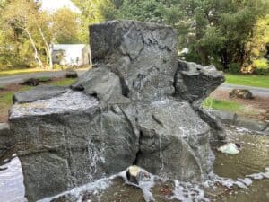 water feature waterfalls hardscaping northwest oregon