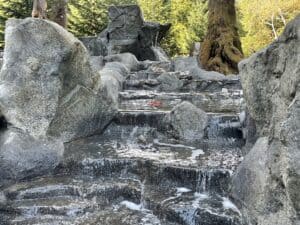 water feature waterfalls hardscaping northwest oregon