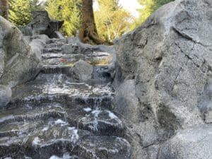 water feature waterfalls hardscaping northwest oregon