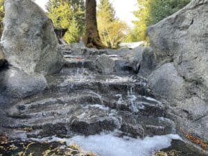 water feature waterfalls hardscaping northwest oregon