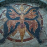 custom engrave & stain concrete design
