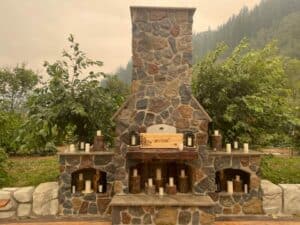 outdoor kitchen pizza oven northwest tillamook county