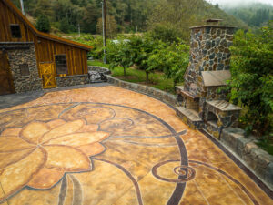 Outdoor Fireplace Pizza Oven GFRC Countertops