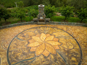 Outdoor Fireplace Pizza Oven GFRC Countertops