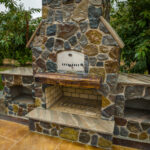 Outdoor Fireplace Pizza Oven GFRC Countertops