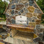 Outdoor Fireplace Pizza Oven GFRC Countertops