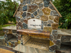 Outdoor Fireplace Pizza Oven GFRC Countertops