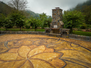 Outdoor Fireplace Pizza Oven GFRC Countertops