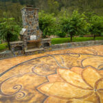Outdoor Fireplace Pizza Oven GFRC Countertops