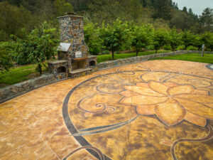 Outdoor Fireplace Pizza Oven GFRC Countertops