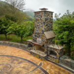 Outdoor Fireplace Pizza Oven GFRC Countertops