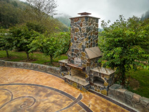 Outdoor Fireplace Pizza Oven GFRC Countertops