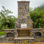 Outdoor Fireplace Pizza Oven GFRC Countertops