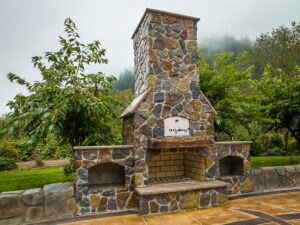 Outdoor Fireplace Pizza Oven GFRC Countertops