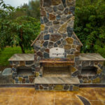 Outdoor Fireplace Pizza Oven GFRC Countertops