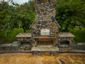 Outdoor Fireplace Pizza Oven GFRC Countertops