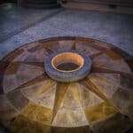 medallion concrete patio concrete stamping