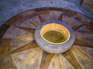 medallion concrete patio concrete stamping