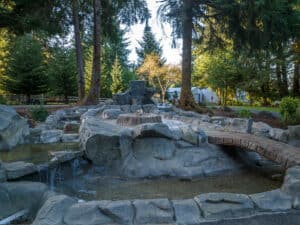 water feature waterfalls hardscaping northwest oregon