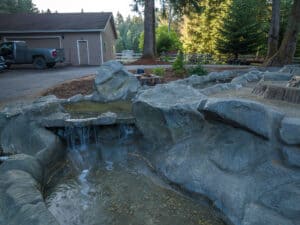 water feature waterfalls hardscaping northwest oregon