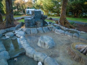 water feature waterfalls hardscaping northwest oregon