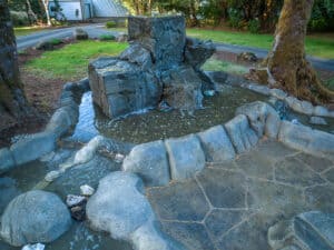 water feature waterfalls hardscaping northwest oregon