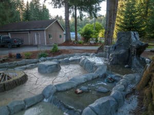 water feature waterfalls hardscaping northwest oregon