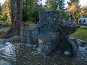 water feature waterfalls hardscaping northwest oregon