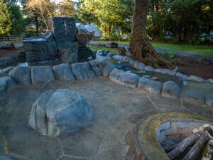 water feature waterfalls hardscaping northwest oregon
