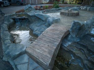 water feature waterfalls hardscaping northwest oregon