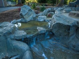 water feature waterfalls hardscaping northwest oregon
