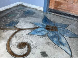 acid stain concrete overlay tillamook oregon