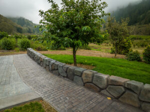 concrete patio dance floor hydrangea ranch