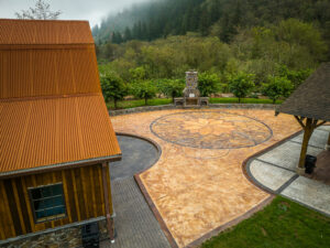 Outdoor Fireplace Pizza Oven GFRC Countertops