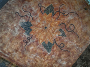 acid stain & engrave concrete design rockaway