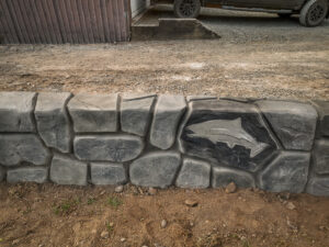 concrete flood wall retaining wall