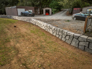 concrete flood wall retaining wall