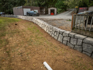 concrete flood wall retaining wall