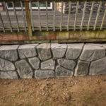 concrete flood wall retaining wall