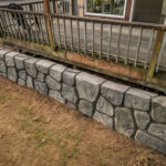 concrete flood wall retaining wall