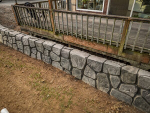 concrete flood wall retaining wall