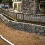 concrete flood wall retaining wall