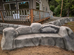 concrete flood wall retaining wall