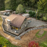 concrete flood wall retaining wall